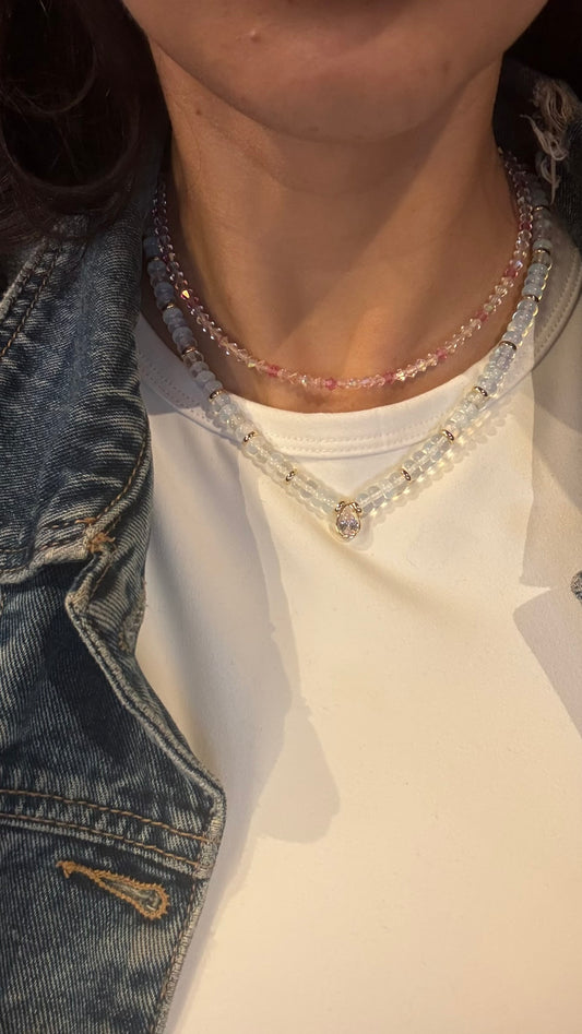 Tear Drop Translucent Necklace